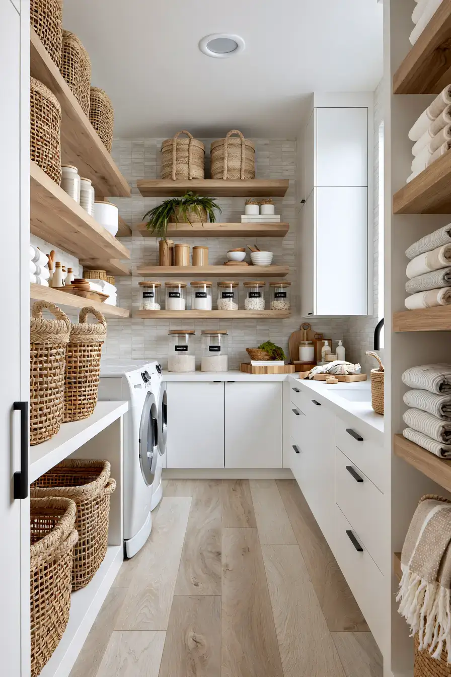 White Room Aesthetic 21 Organic Cotton Laundry Room