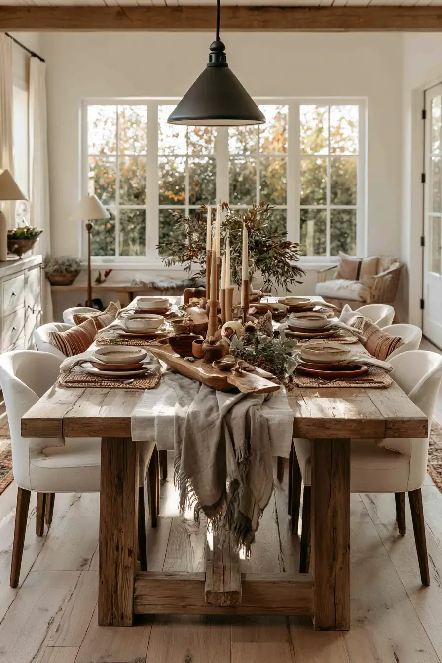 fall home decor 21 Organic Table Styling