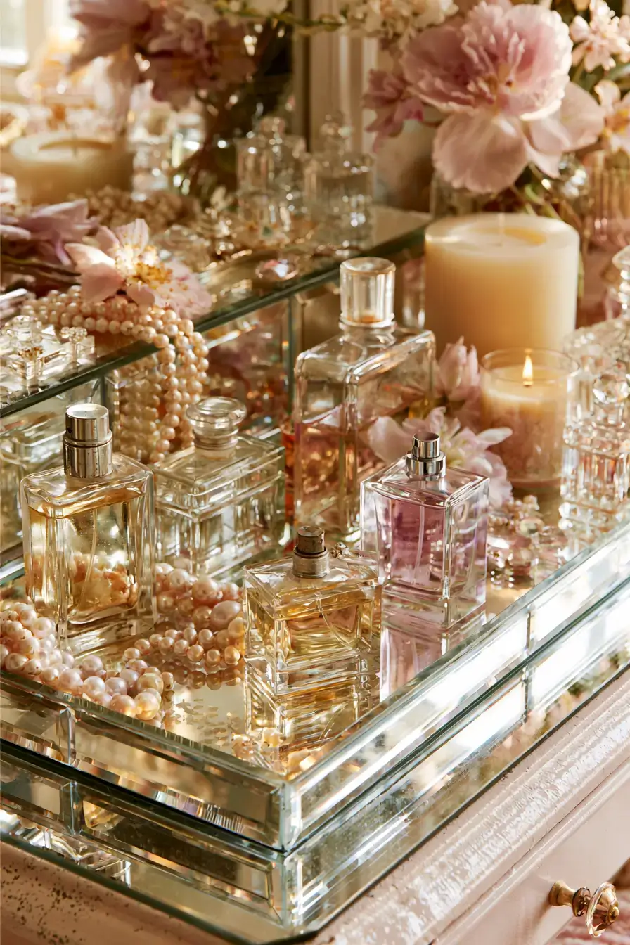 Coquette Room Decor 22 Elegant Perfume Tray Display