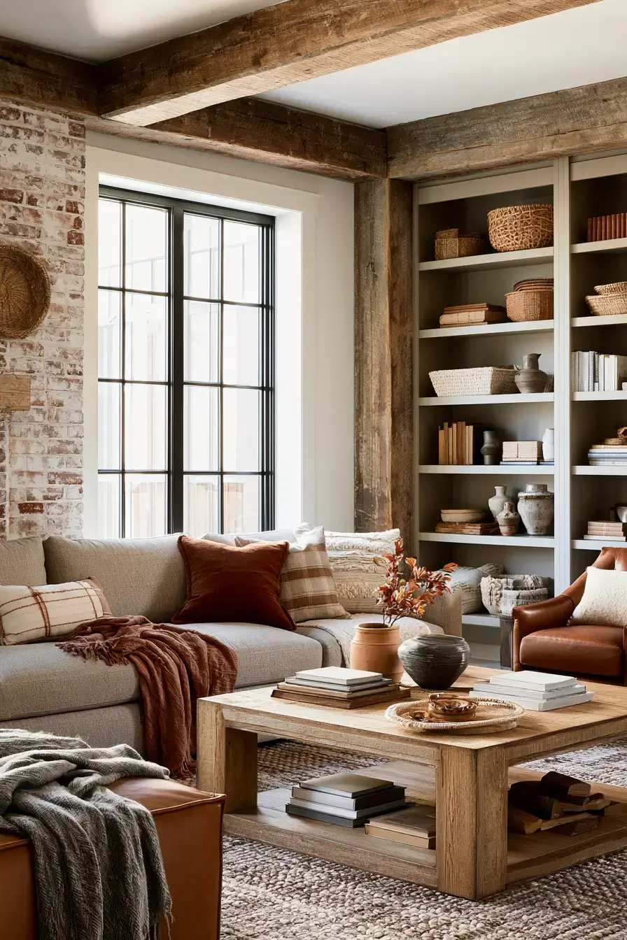 fall living room decor 22 Vintage Harvest Home