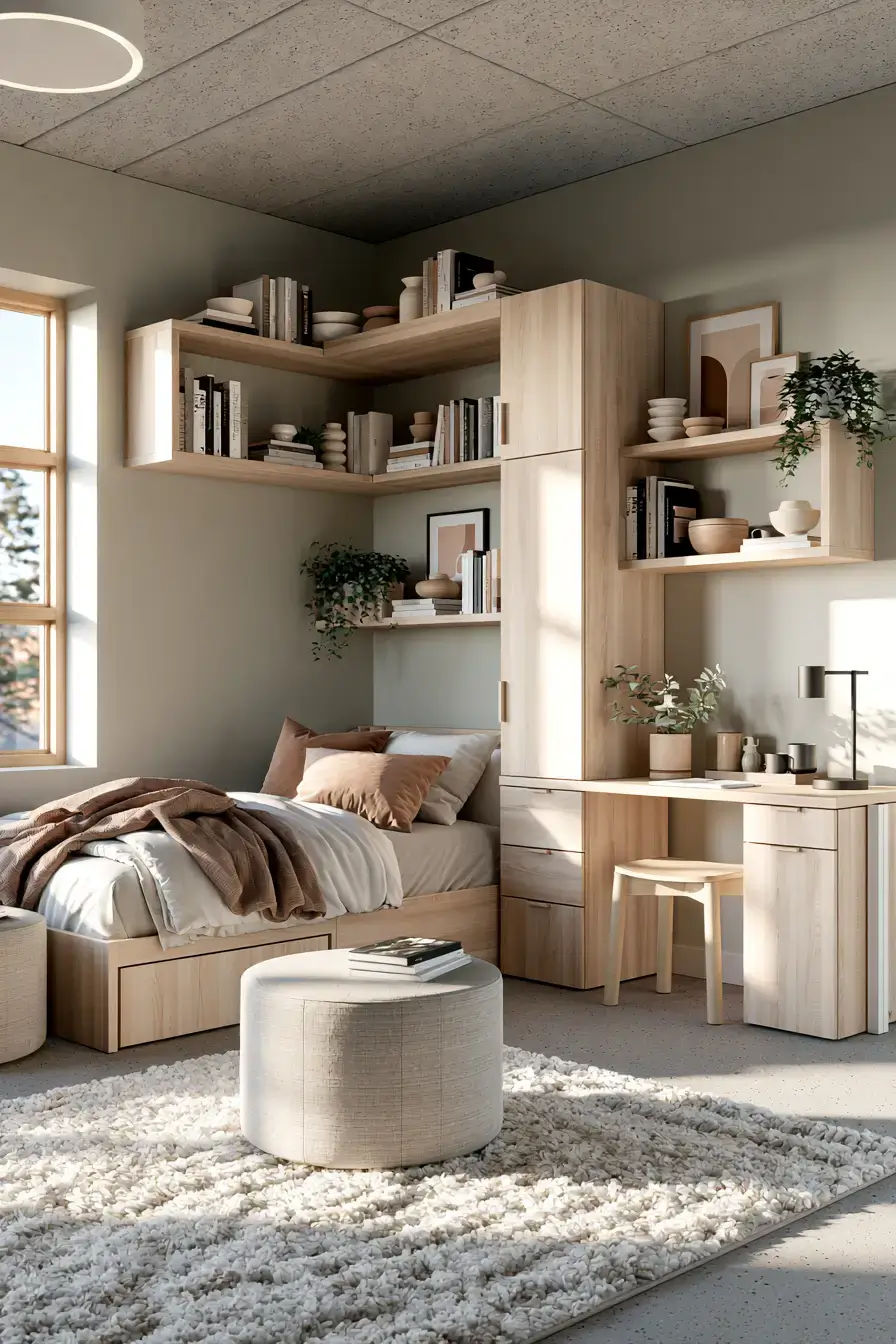 Bedsitter Arrangement Ideas 23 Creative Bedsitter Shelving Ideas