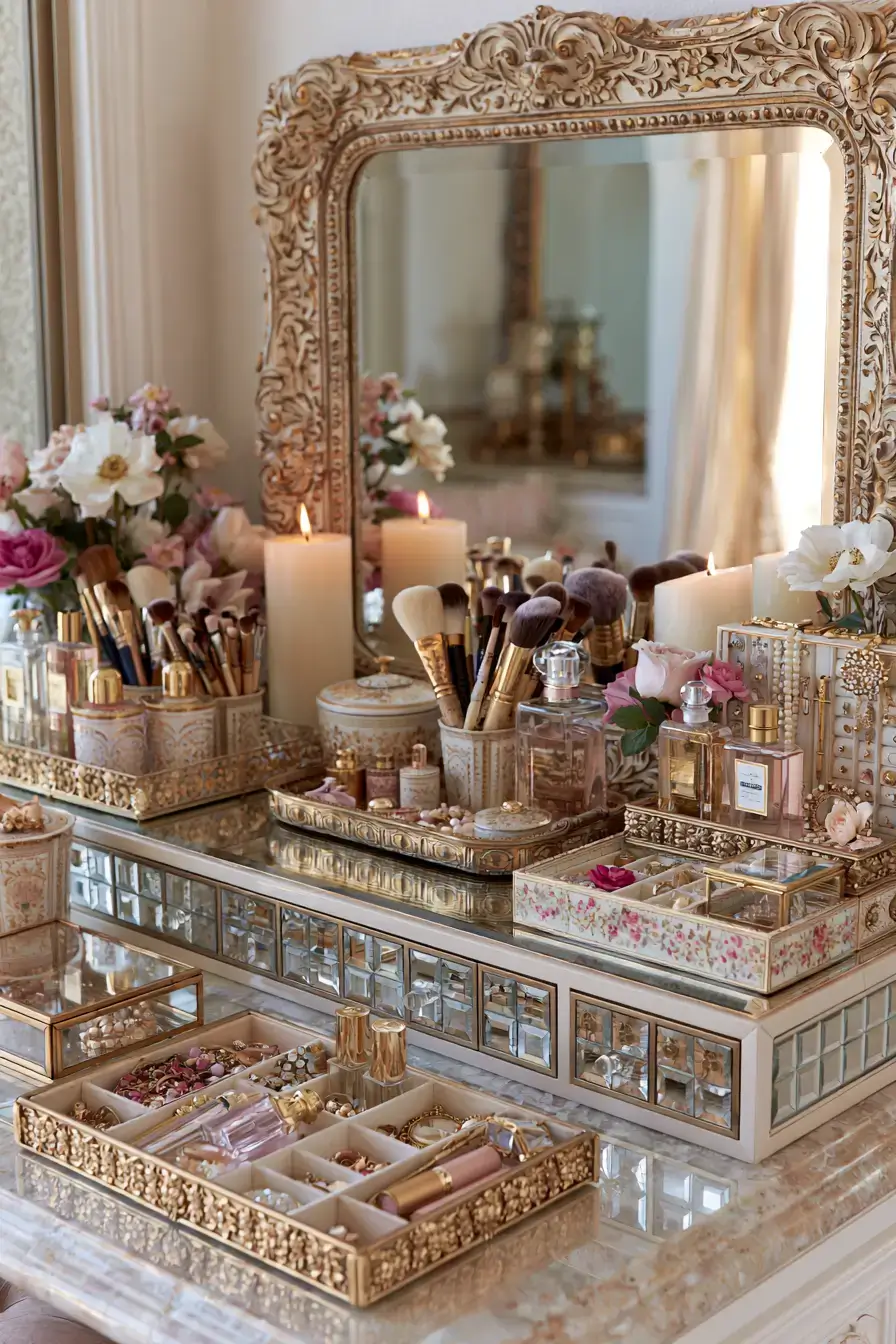 Coquette Room Decor 24 Classic Vanity Table Styling