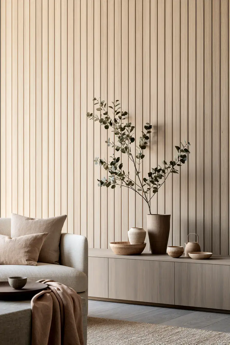 Wall Cladding 24 Japandi Wood Panel Design