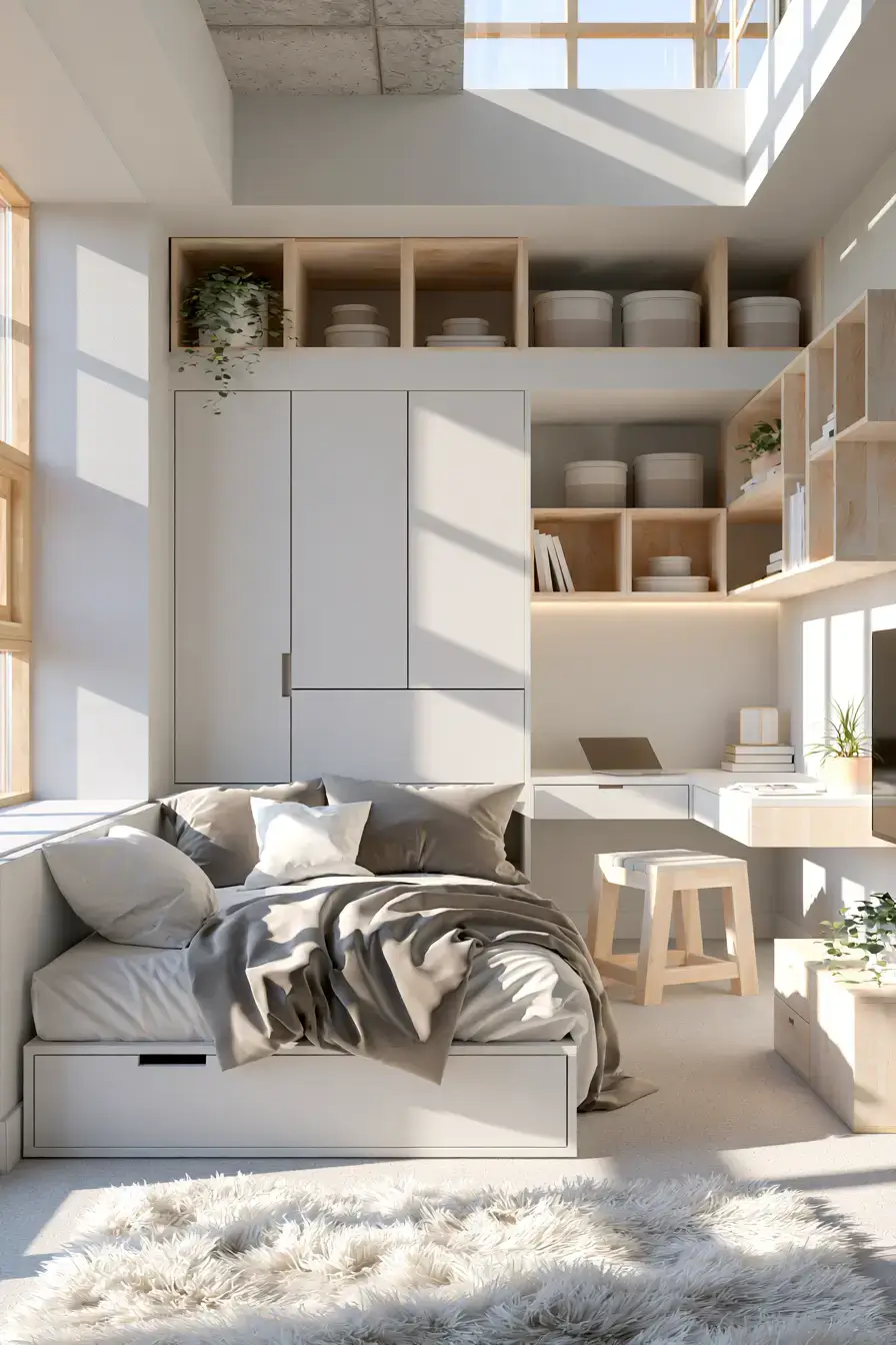 Bedsitter Arrangement Ideas 25 Clutter Free Bedsitter Organization