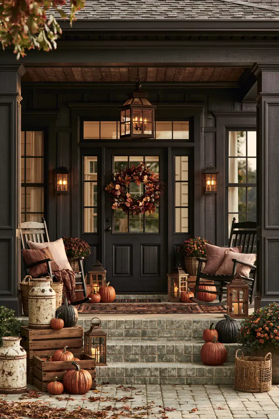 vintage fall decor 25 Old Fashioned Porch Charm