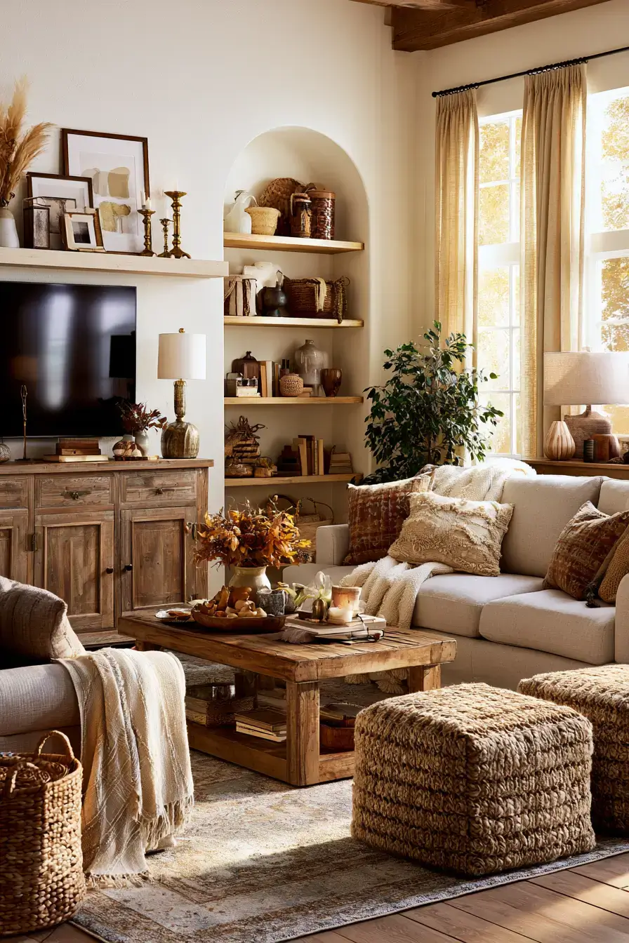 fall apartment decor 25 Vintage Fall Flat