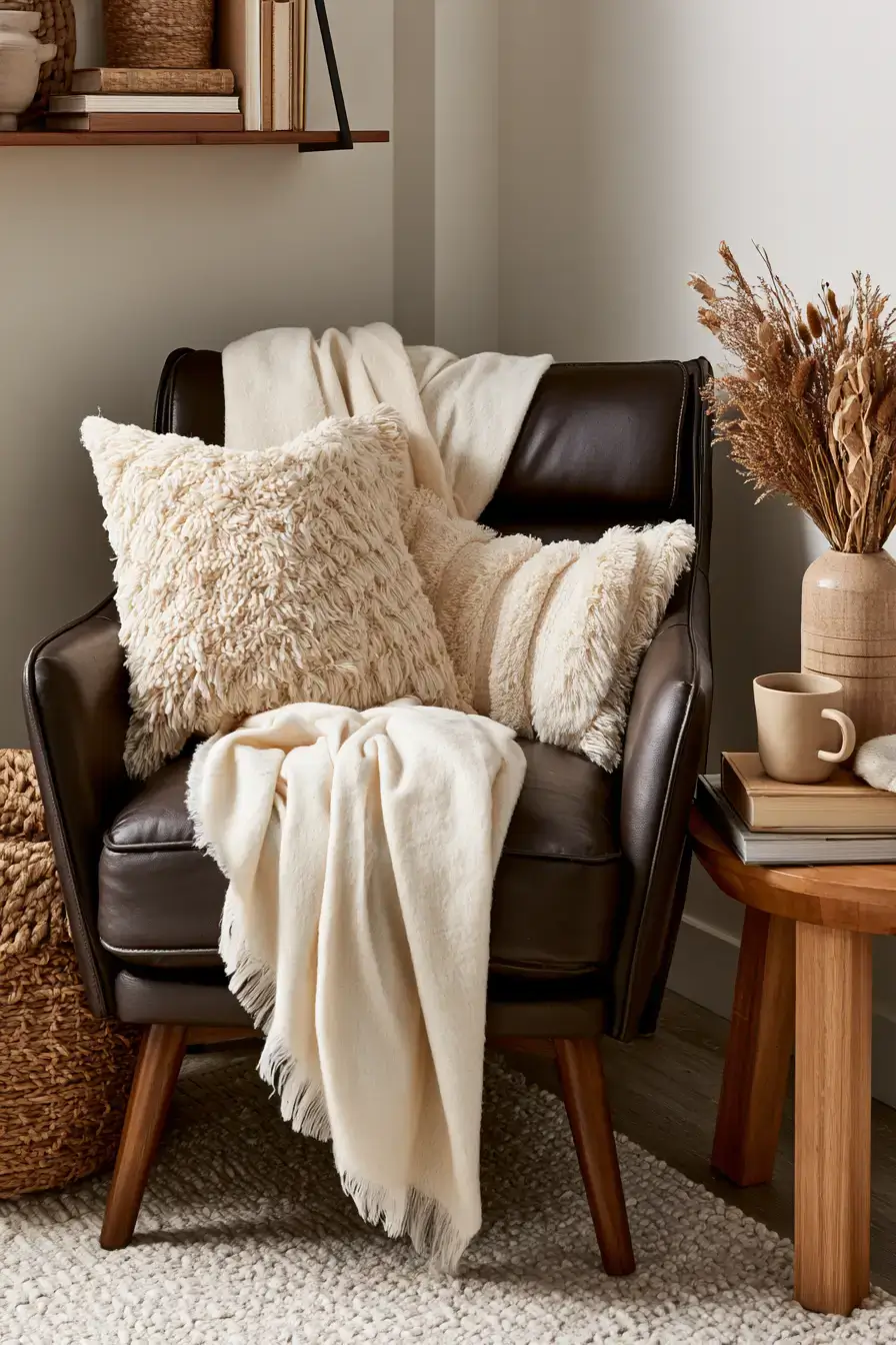 fall apartment decor 26 Cozy Reading Spot