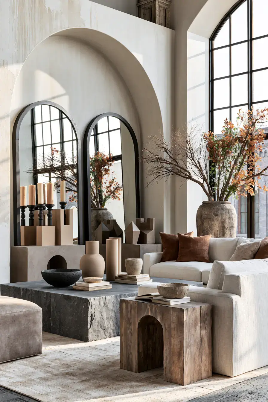 modern fall decor 26 Earthy Architectural Decor