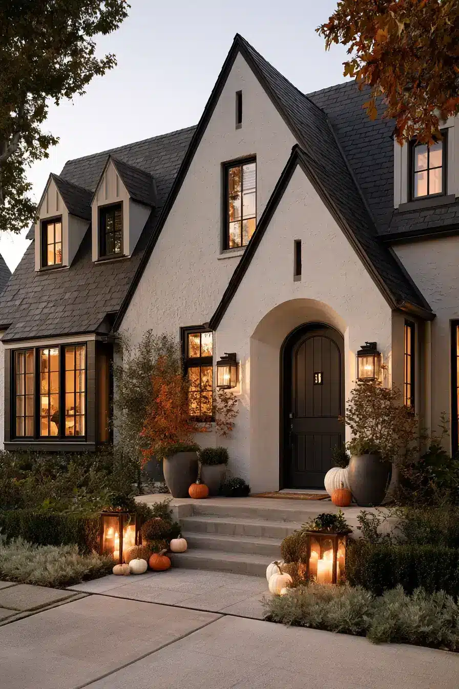fall outdoor decor 27 Chic Harvest Exterior