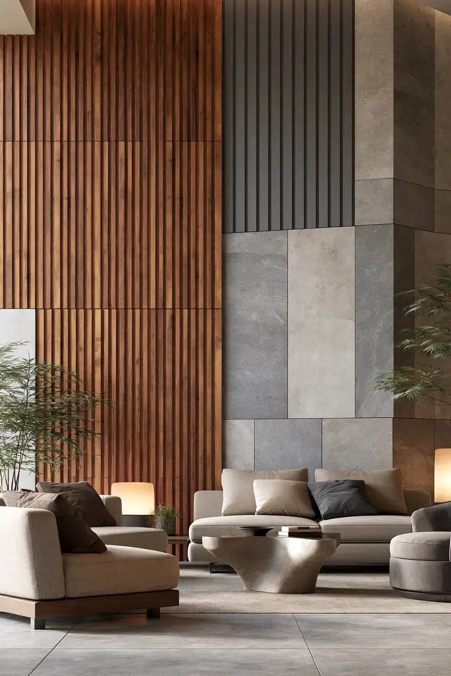 Wall Cladding 27 Contemporary Living Room Cladding