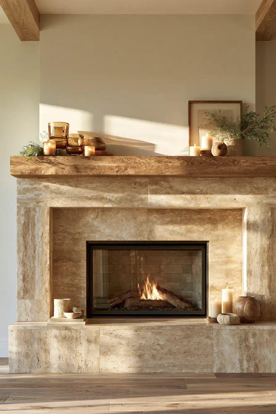 autumn fireplace decor 27 Golden Hour Fireside