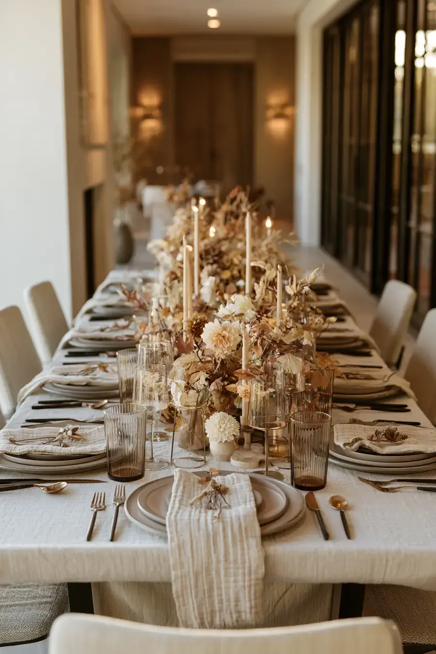 modern fall decor 27 Modern Autumn Tablescape