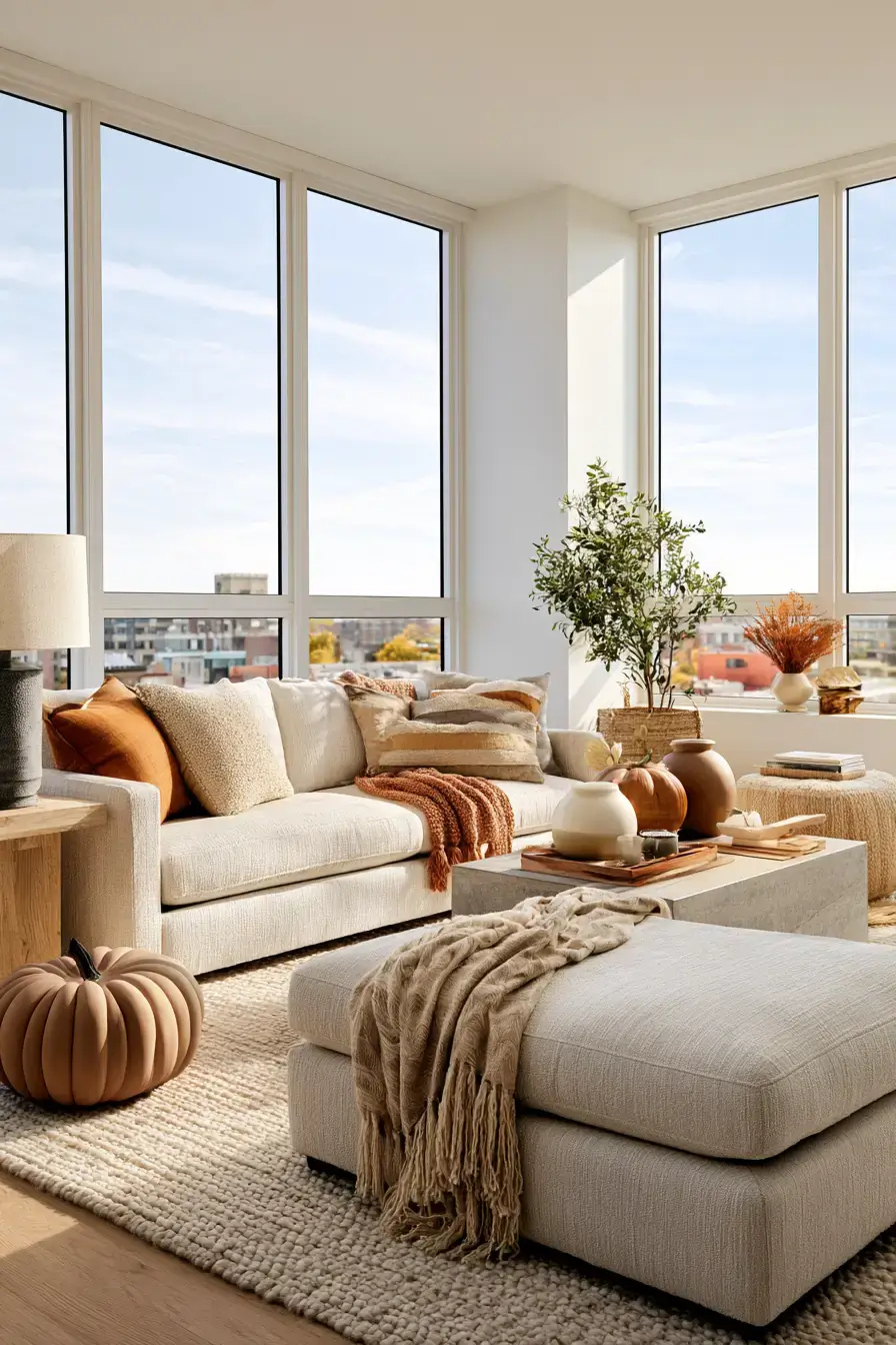 fall apartment decor 27 Modern Pumpkin Accents