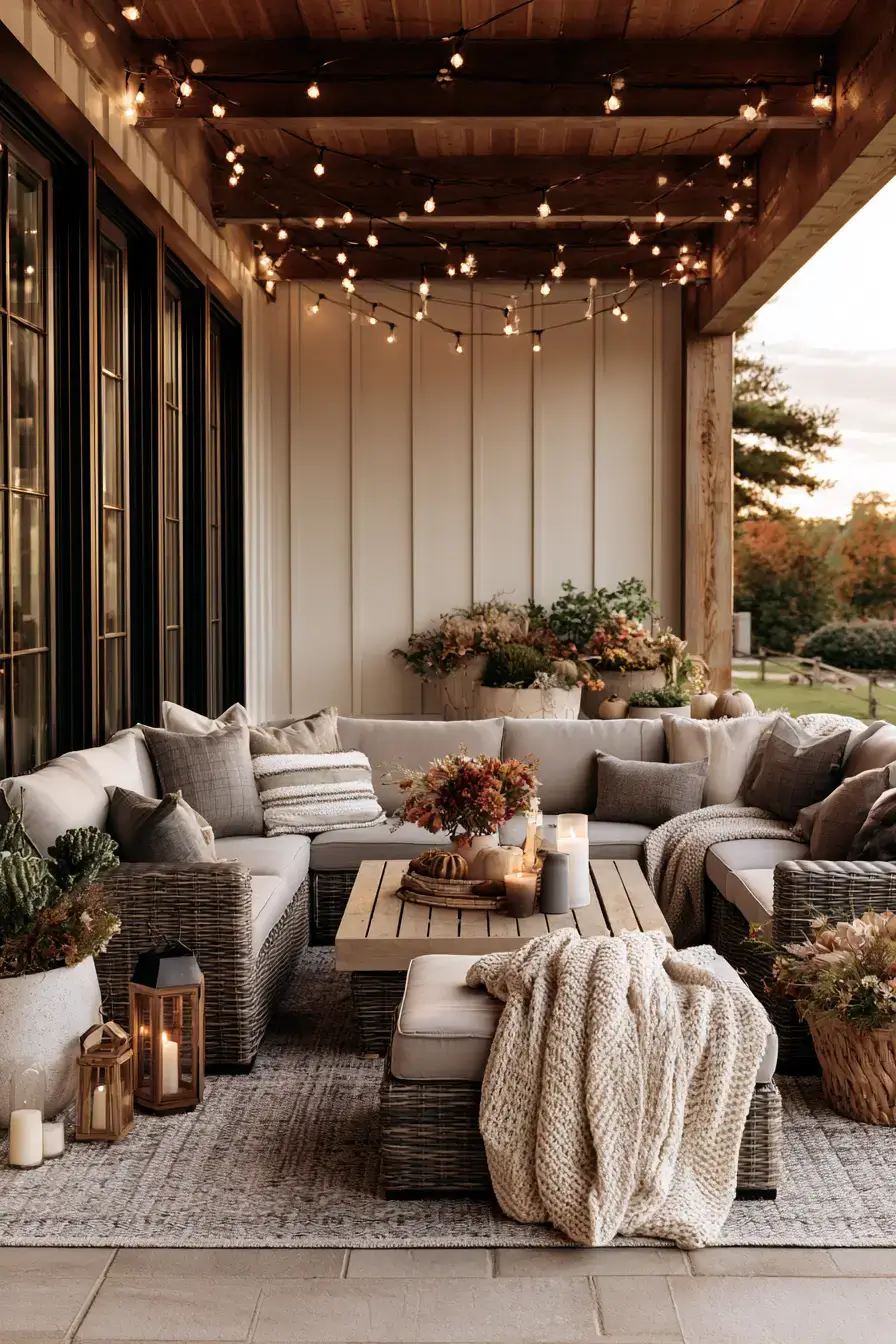 fall outdoor decor 3 Cozy Patio Glow