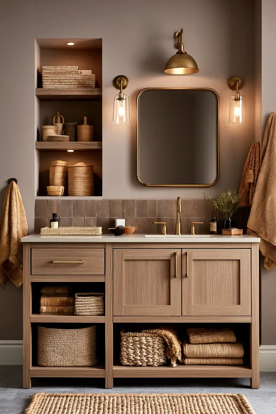 fall bathroom decor 3 Moody Maple Bath