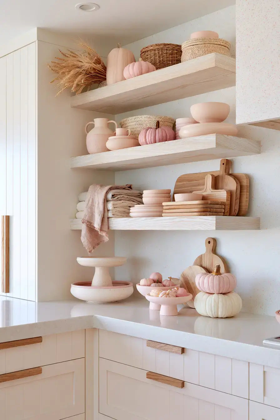 pink fall decor 3 Pink Kitchen Harvest