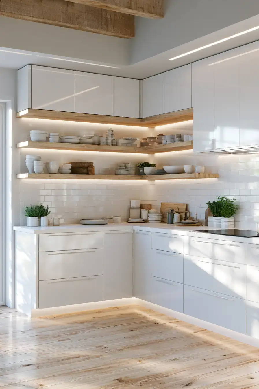 White Room Aesthetic 3 Scandinavian Snowy Kitchen