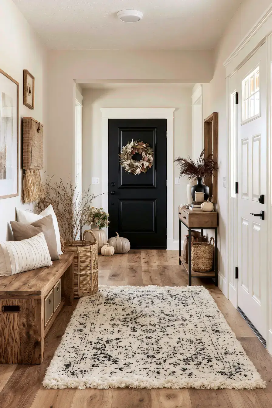 minimalist fall decor 3 Simple Fall Entryway Accents