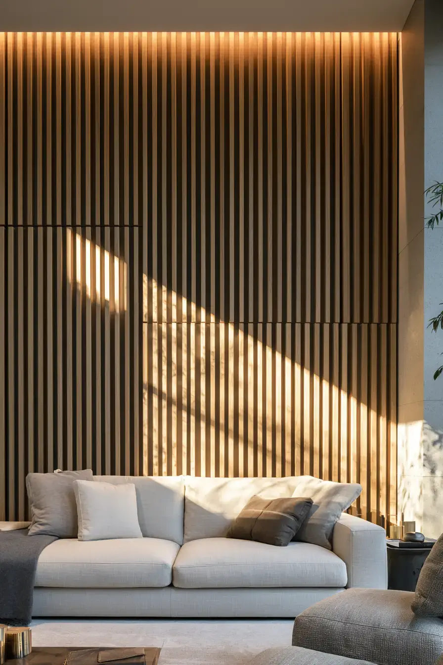 Wall Cladding 3 Vertical Slat Wall Panels