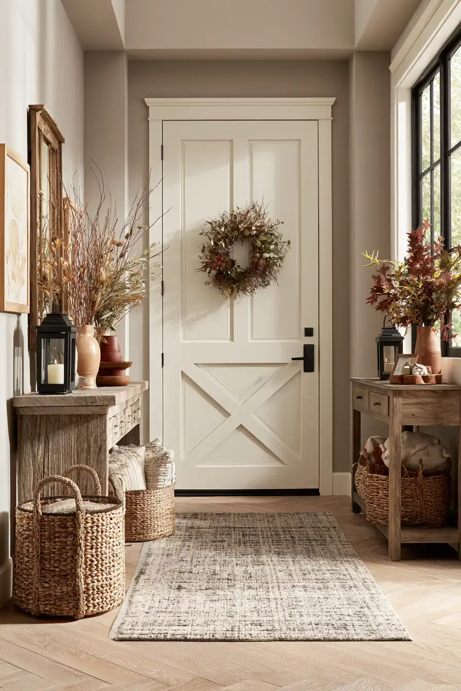 fall home decor 4 Rustic Entry Styling