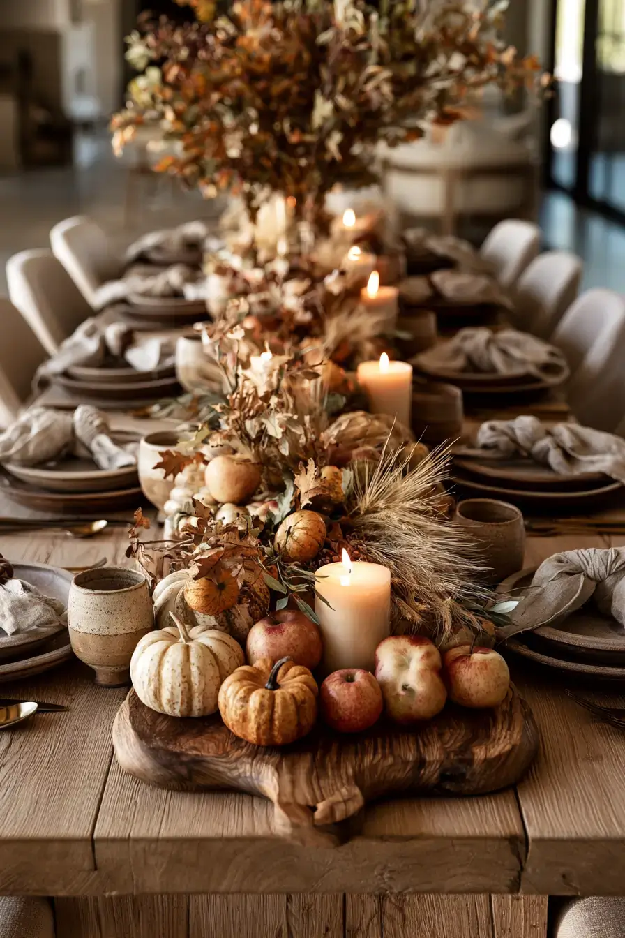 cozy fall decor 4 Rustic Harvest Table Decor