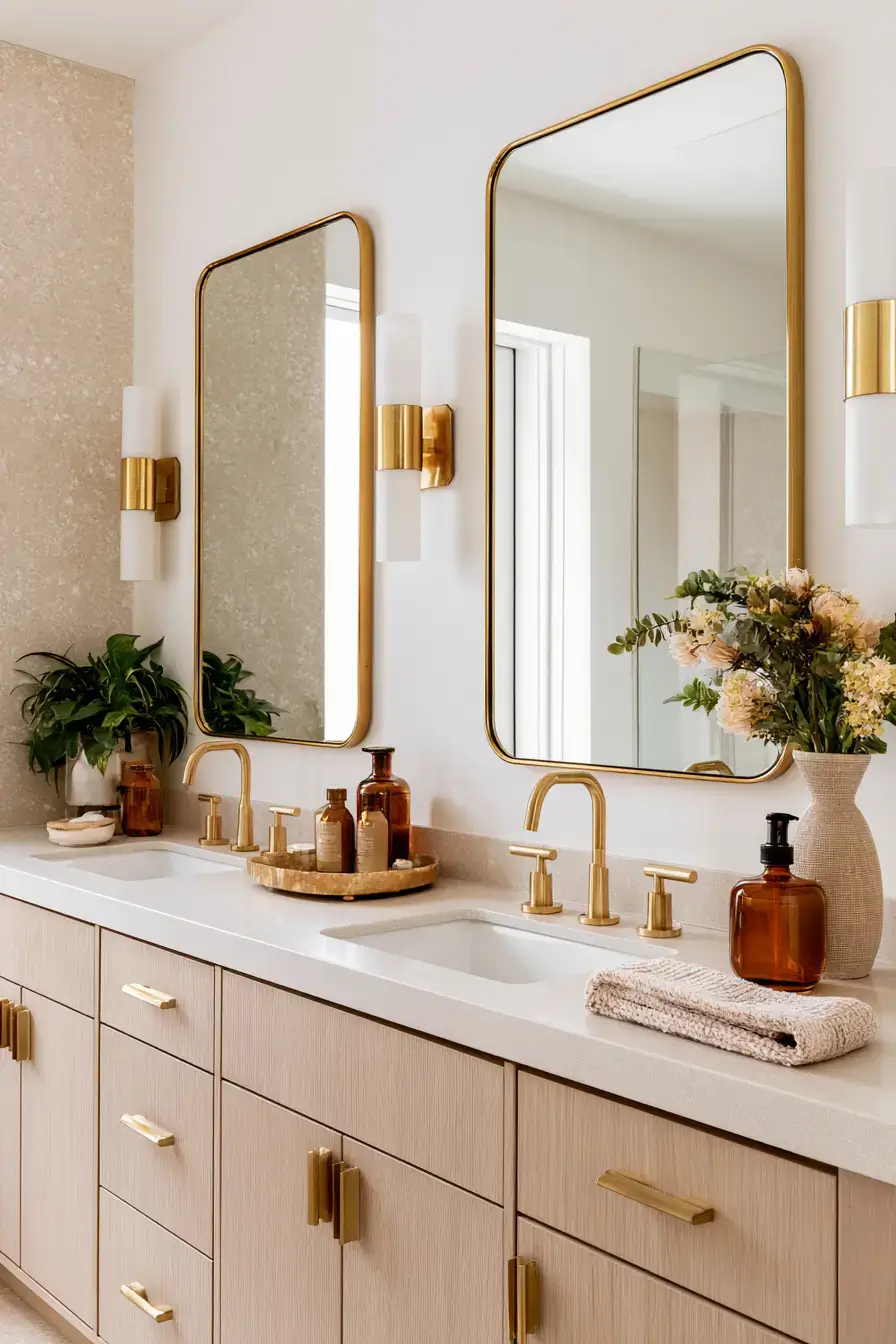 fall bathroom decor 5 Golden Vanity Glow