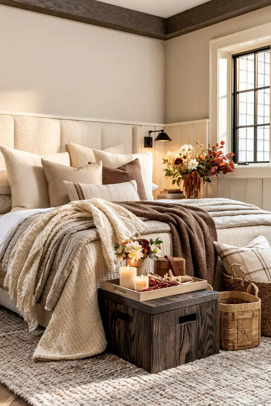 elegant fall decor 6 Chic Fall Guest Room