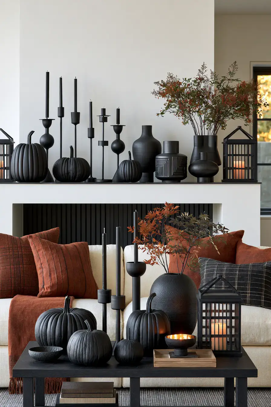 modern fall decor 6 Matte Black Harvest