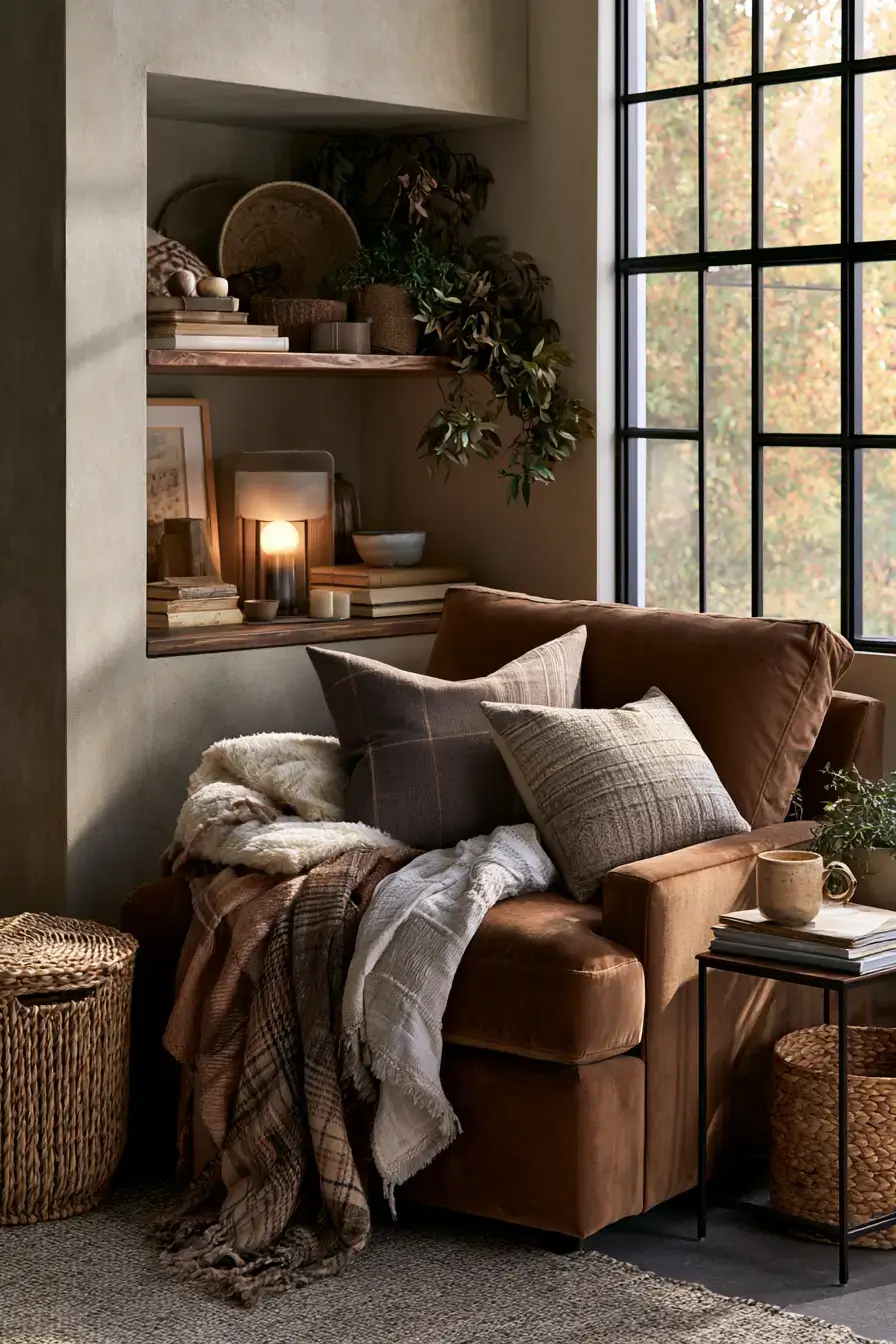fall room decor 6 Moody Reading Hideaway