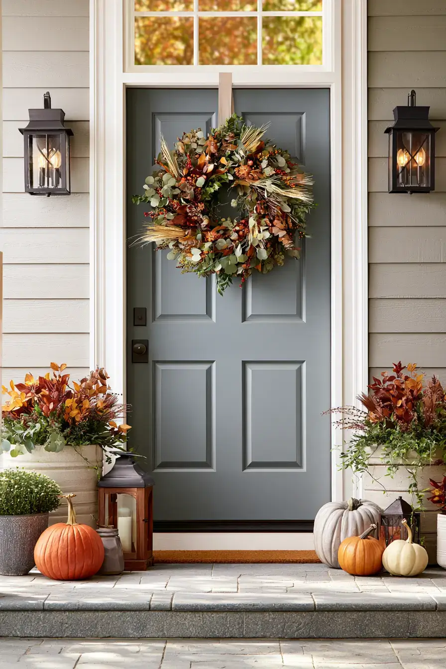 fall outdoor decor 7 Autumn Wreath Moment