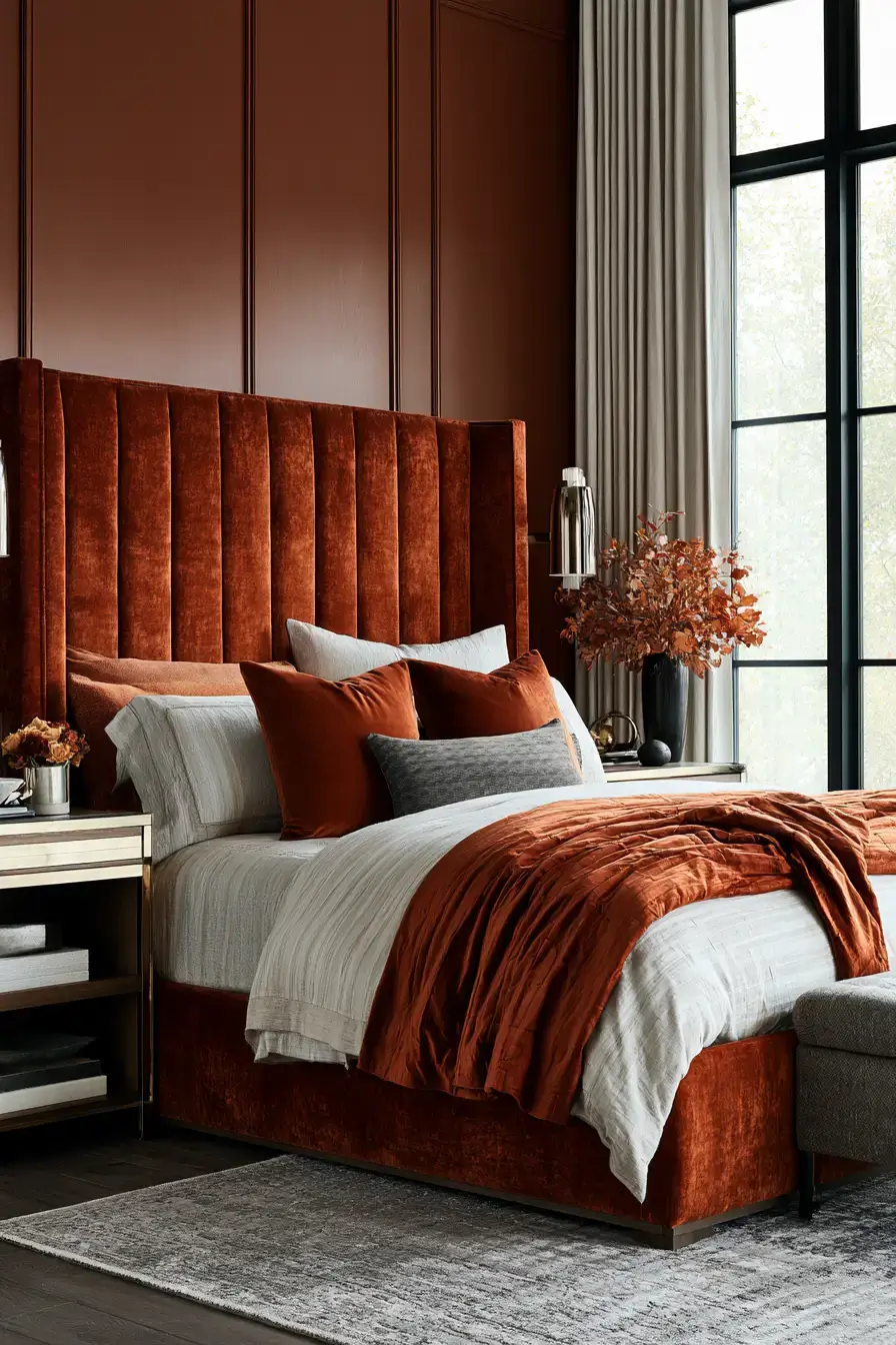 fall bedroom decor 7 Cinnamon Velvet Haven