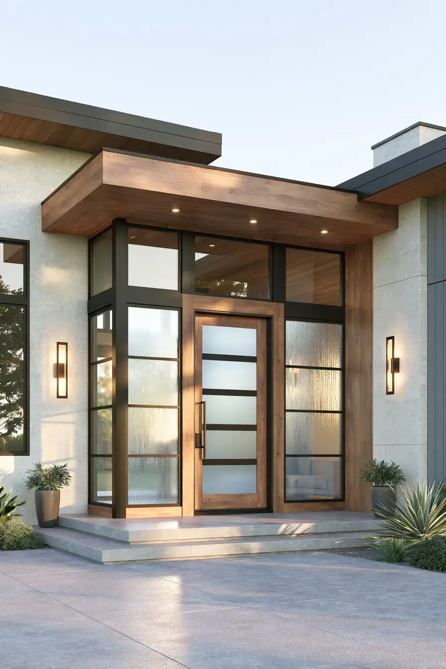 Main Entrance Door Design 7 Glass Panel Entry
