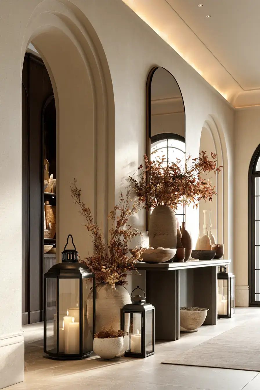 elegant fall decor 7 Graceful Seasonal Foyer