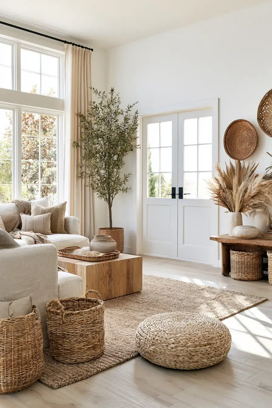 fall home decor 7 Natural Woven Textures