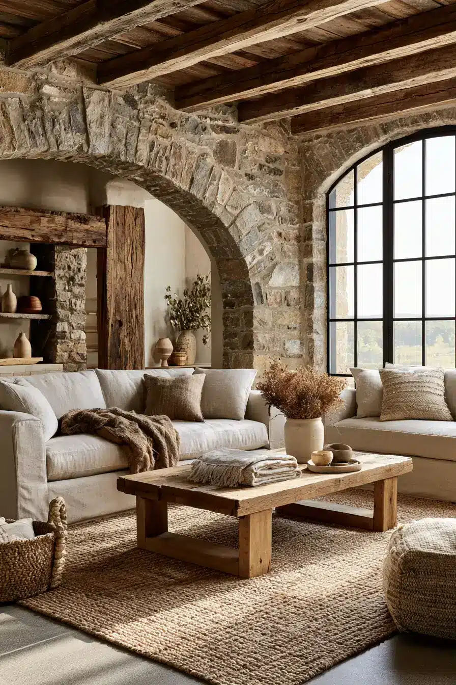 fall living room decor 7 Rustic Fireside Charm