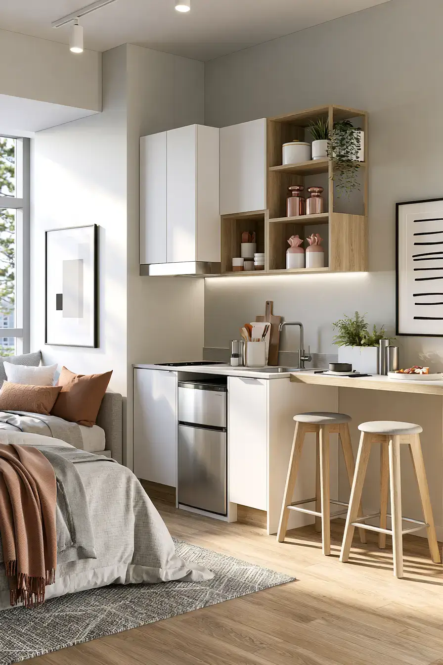 Bedsitter Arrangement Ideas 8 Bedsitter Kitchen Corner Design