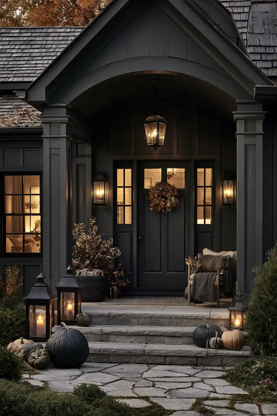 fall porch decor 8 Moody Front Porch