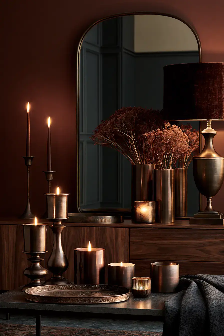 moody fall decor 9 Blackened Bronze Accents