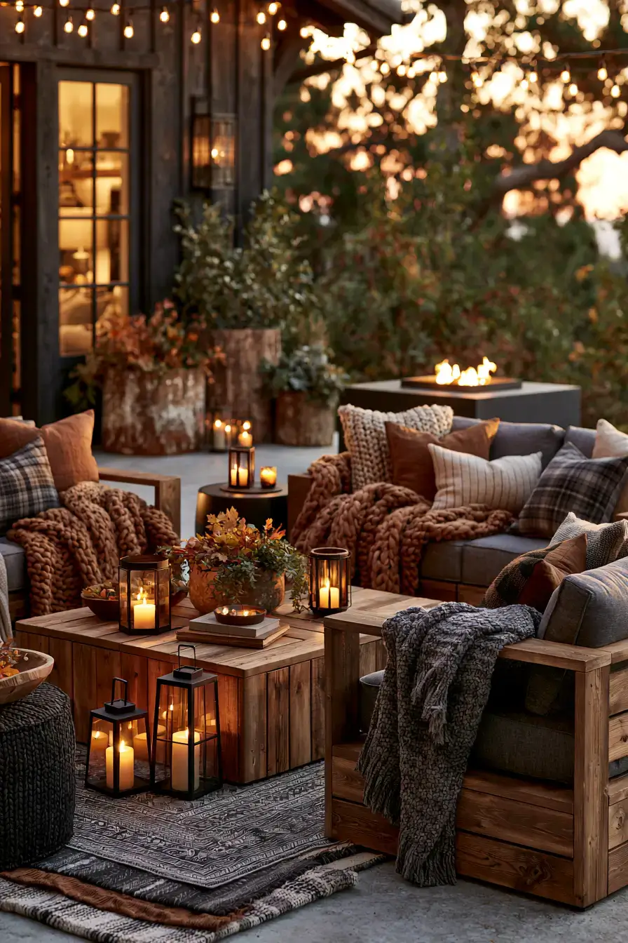 autumn home decor 9 Charming Back Patio