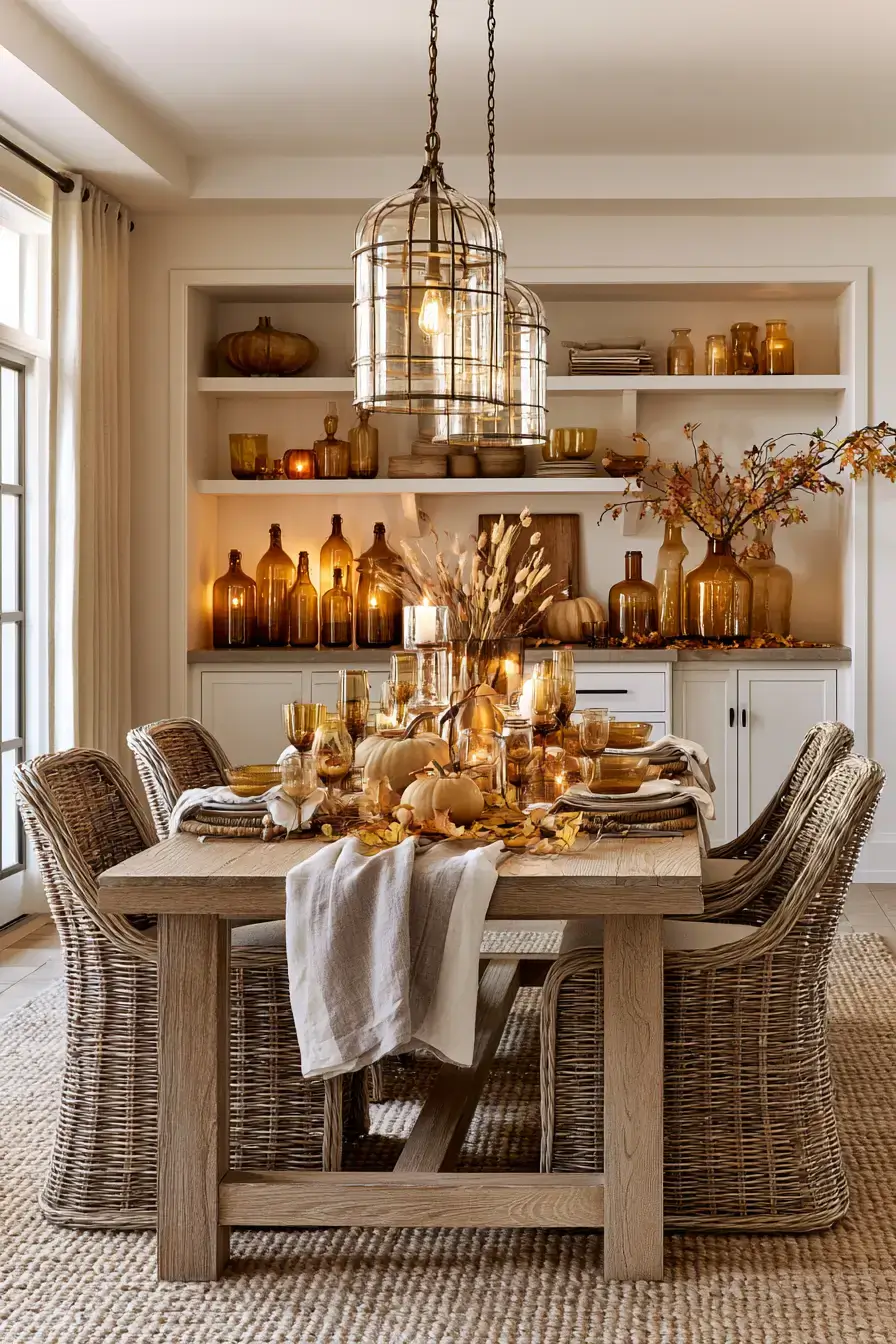 vintage fall decor 9 Retro Amber Glow