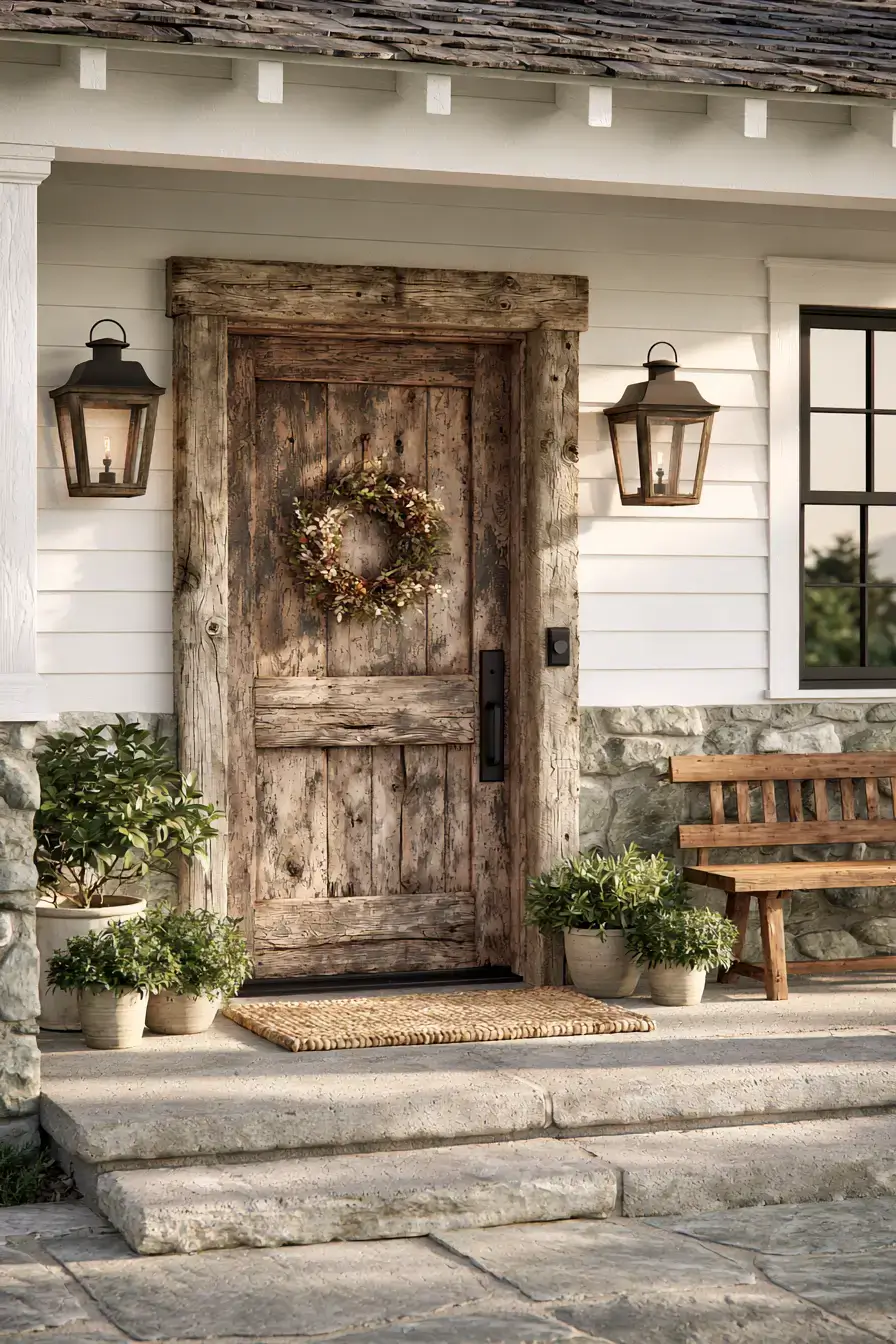 Main Entrance Door Design 9 Rustic Farmhouse Entrance
