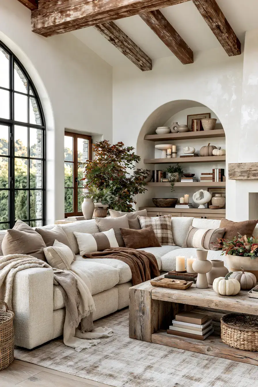 neutral fall decor 9 Taupe Seasonal Accents