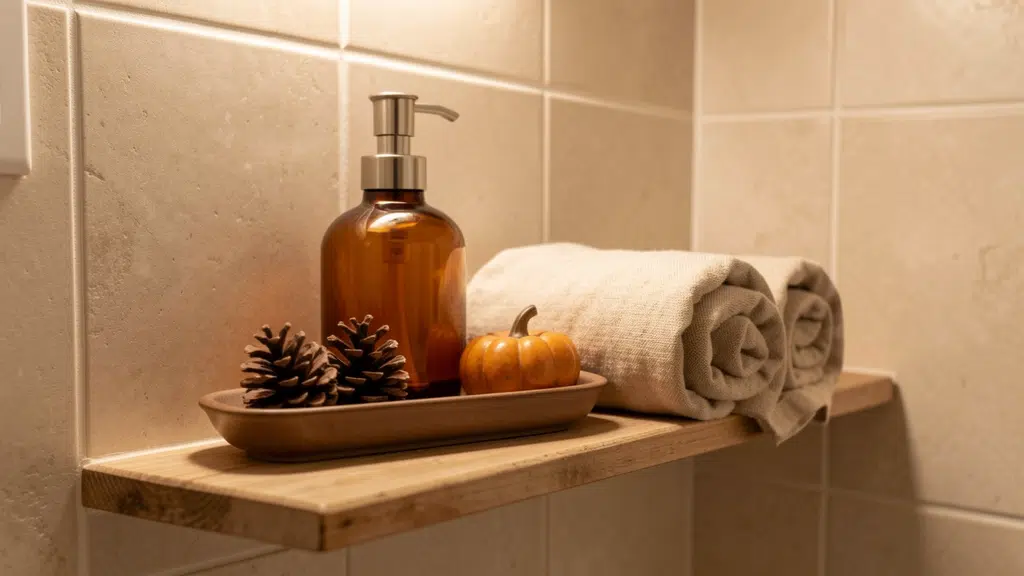 27 Fall Bathroom Decor Ideas That Make a Small Room Feel Like Autumn fall bathroom decor