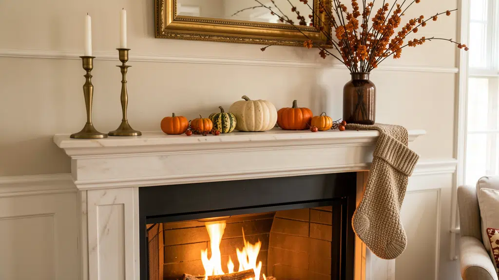 27 Autumn Fireplace Decor Ideas That Make the Hearth the Heart of the Season autumn fireplace decor